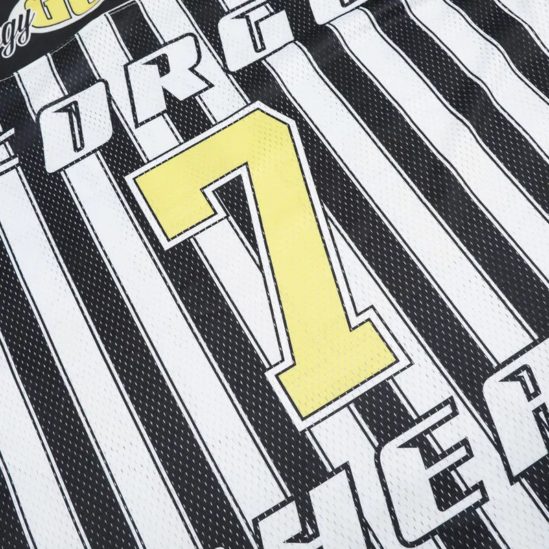 kf-S1490be0c29f74613b1e349b2451be64ar Vintage Mesh Soccer Jersey T-Shirt Y2K Graphic Printed Stripes Sports Urban Oversized Tshirt Hip Hop Harajuku Men Streetwear Top